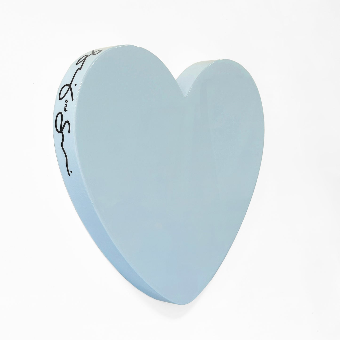 blue heart painting